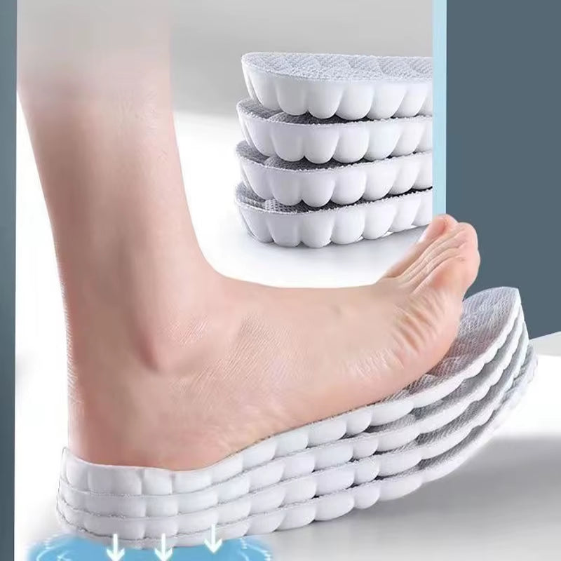 High-Elasticity Shock-Absorbing Insoles