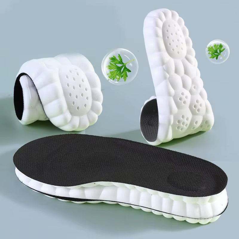 High-Elasticity Shock-Absorbing Insoles