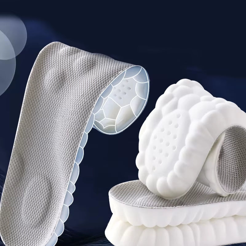 High-Elasticity Shock-Absorbing Insoles