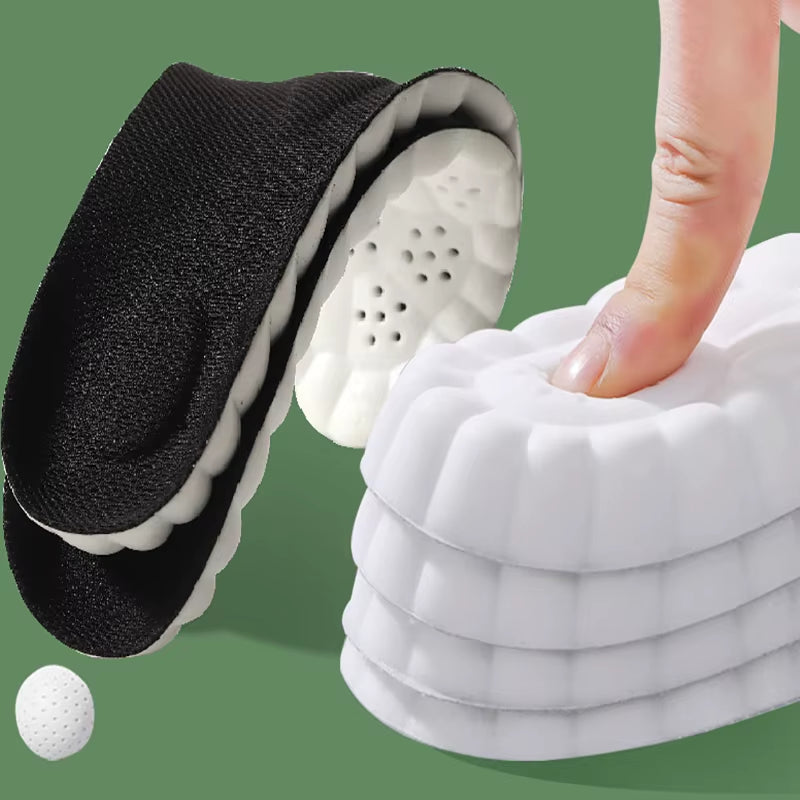 High-Elasticity Shock-Absorbing Insoles