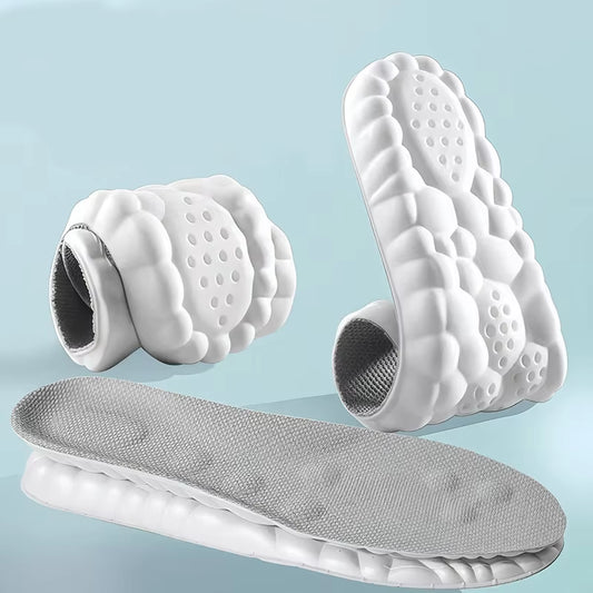 High-Elasticity Shock-Absorbing Insoles